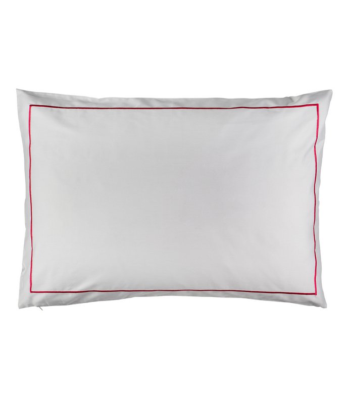 Sateen pillowcase Alu with cyclamen embroidery