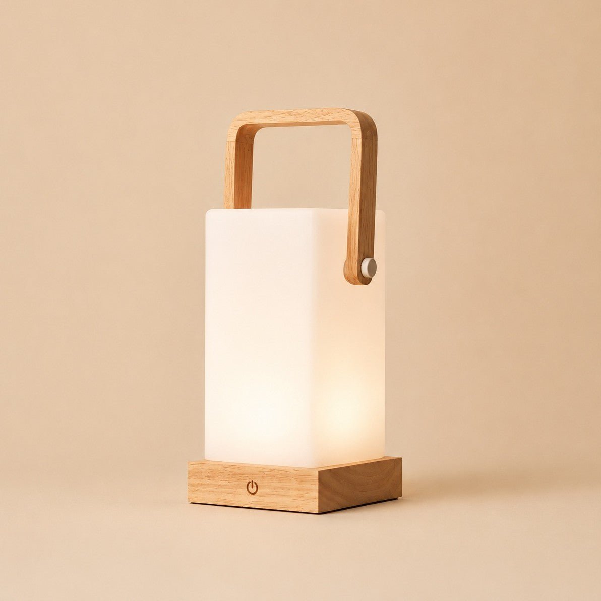 Harper Hellbraune wiederaufladbare Holzlampe