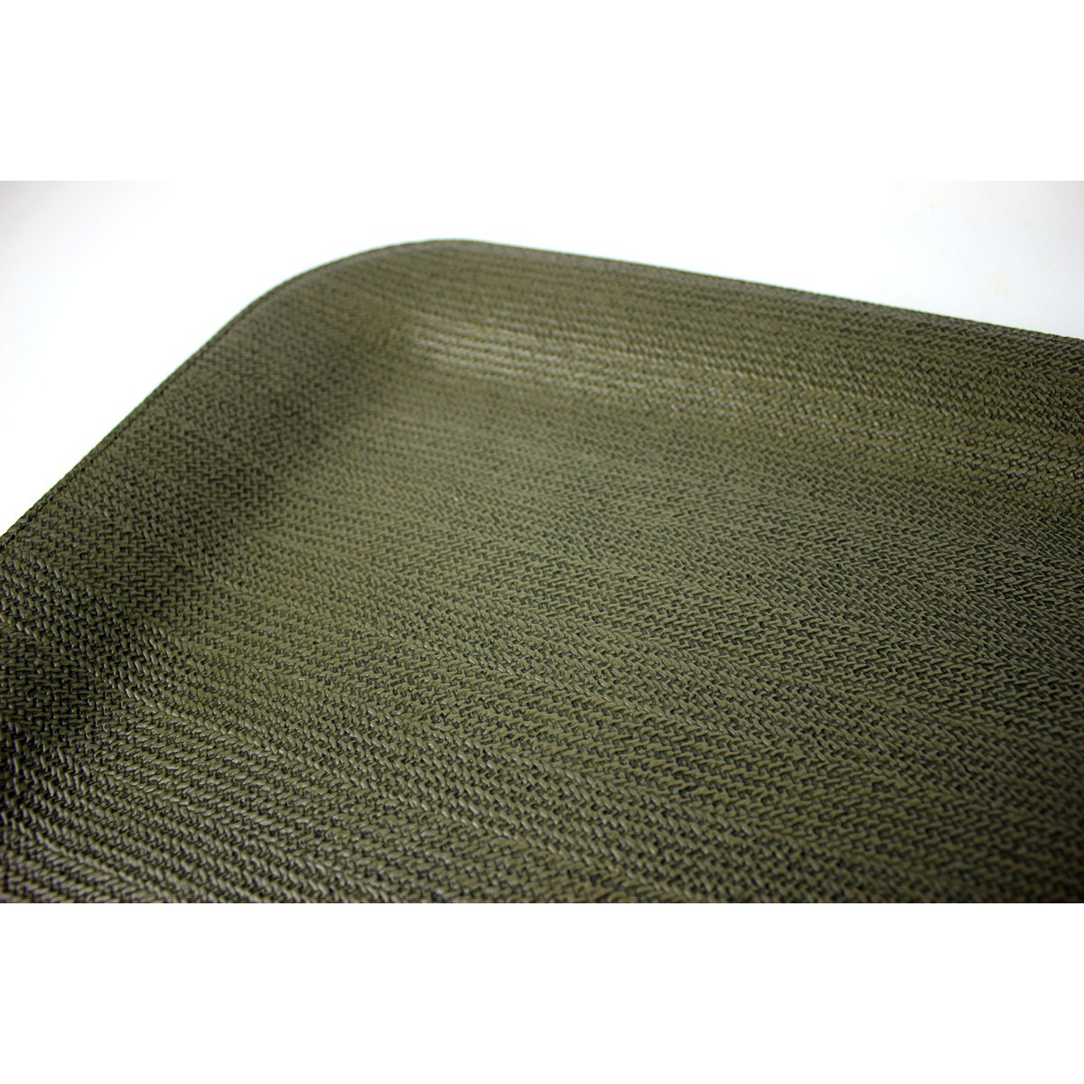 Tablette plate grande bac à portion en tricot vert enduit
