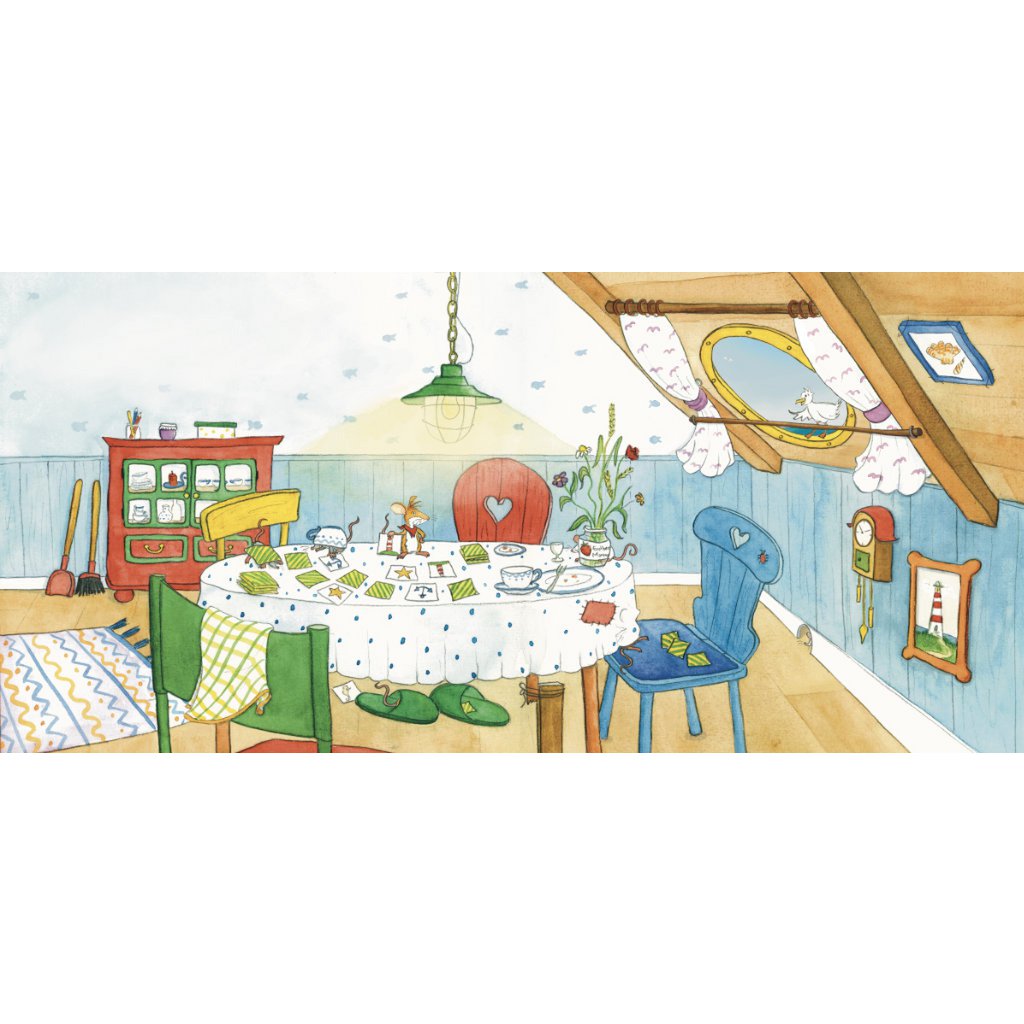 Dans une maison tordu et petite