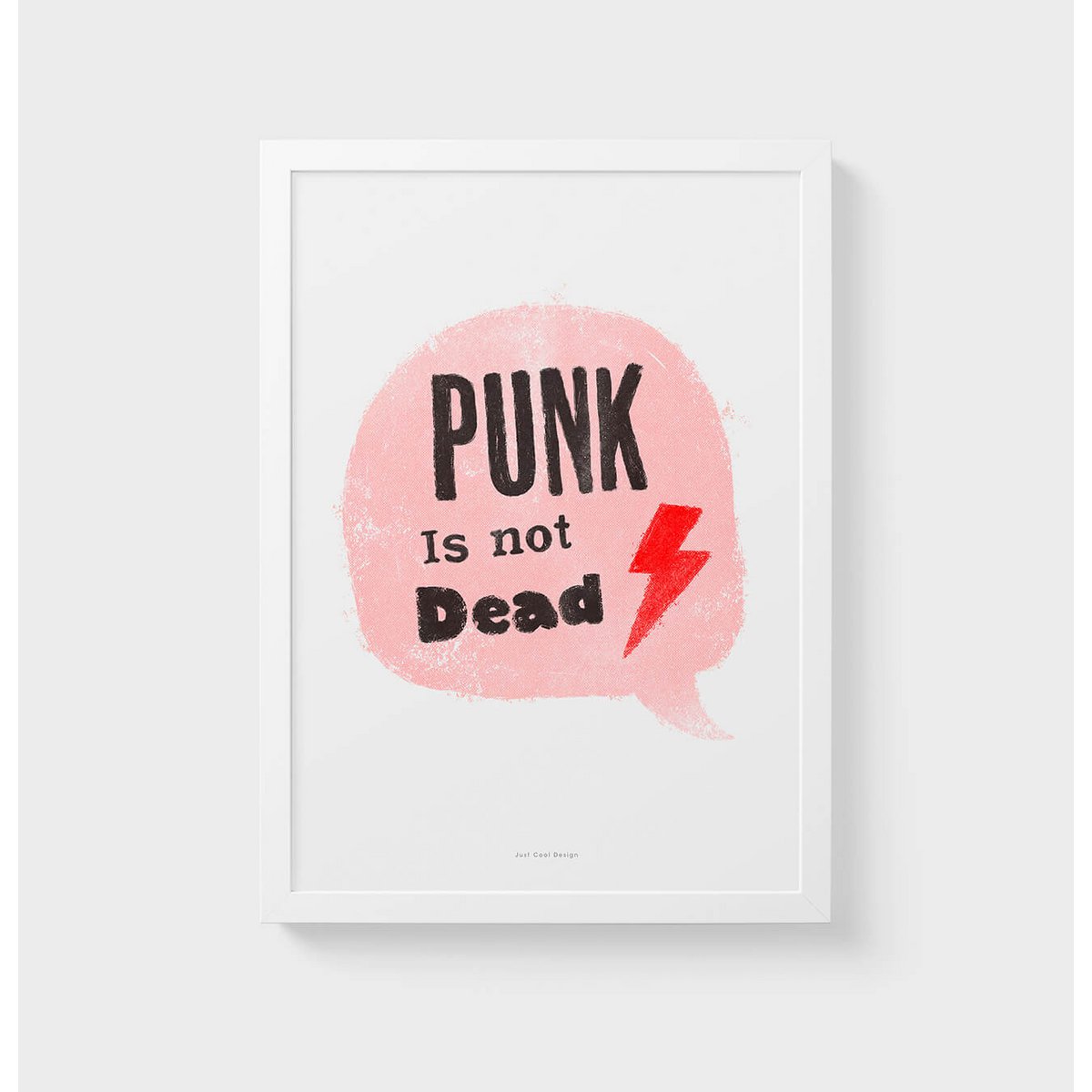 El punk no está muerto. Impresión de arte de pared.
