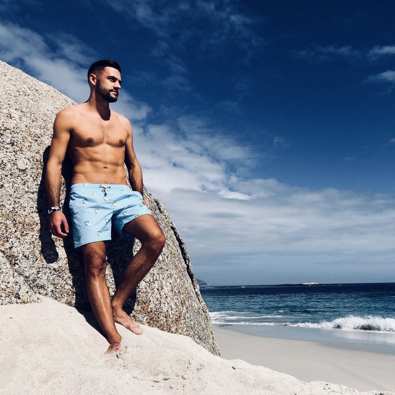 Badehose mit Tequila-Print