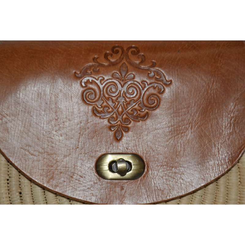 Bolso de rafia marroquí hecho a mano