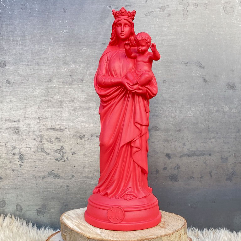 Statuetta di decorazione d'interni Notre-Dame de la Garde, ho visto la Vergine 30 cm - Colori senza tempo