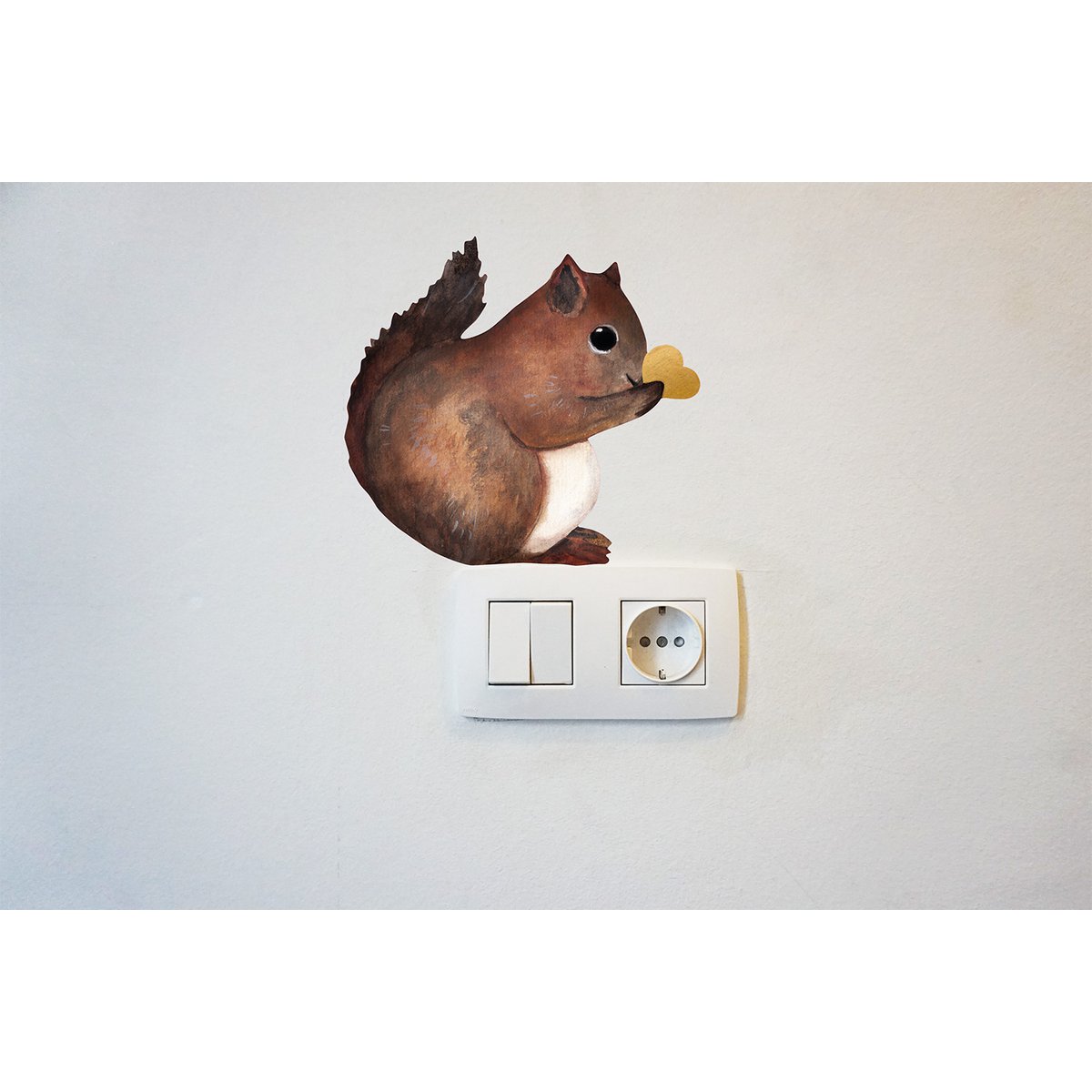 Squirrel adesivo a parete
