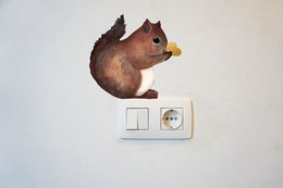 Squirrel adesivo a parete