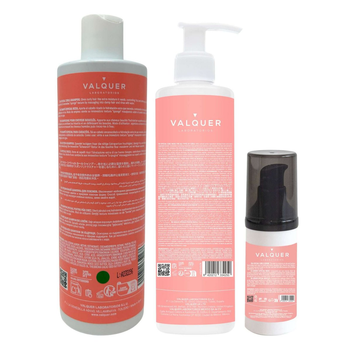 Curly Pack Shampoo, masker en serum voor krullend haar - 720 ml