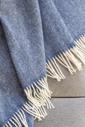 Wool blanket/cuddly blanket pickstitch rain