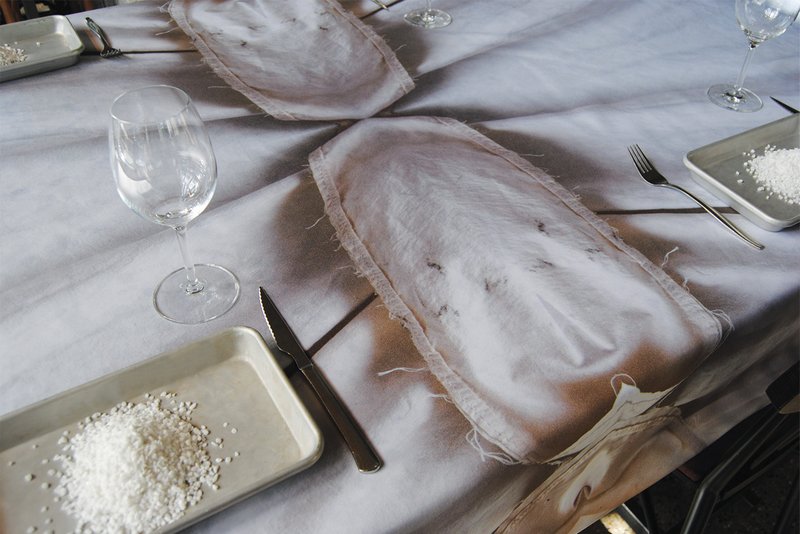 Stormy Dinner - deluxe cotton tablecloth