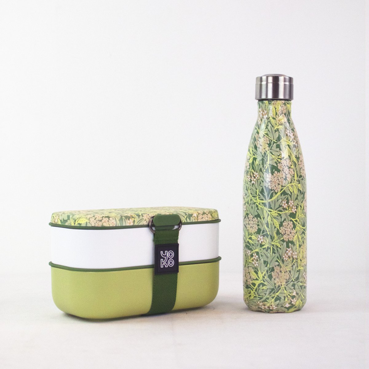 Combo Lunchbox + 1 bouteille isotherme 500ml - Jasmine -
