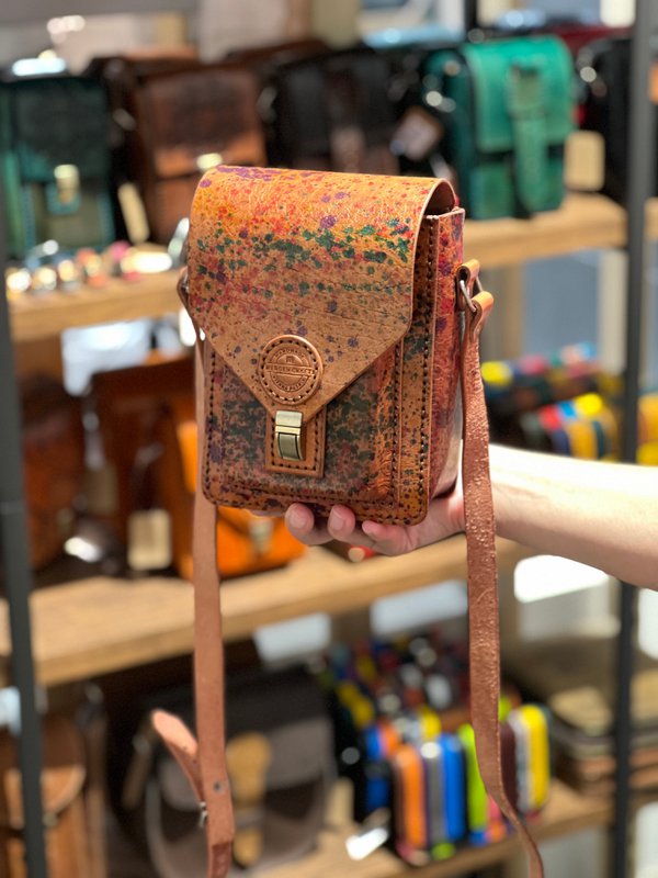 Håndlavet ægte læder Crossbody taske - Læder taske