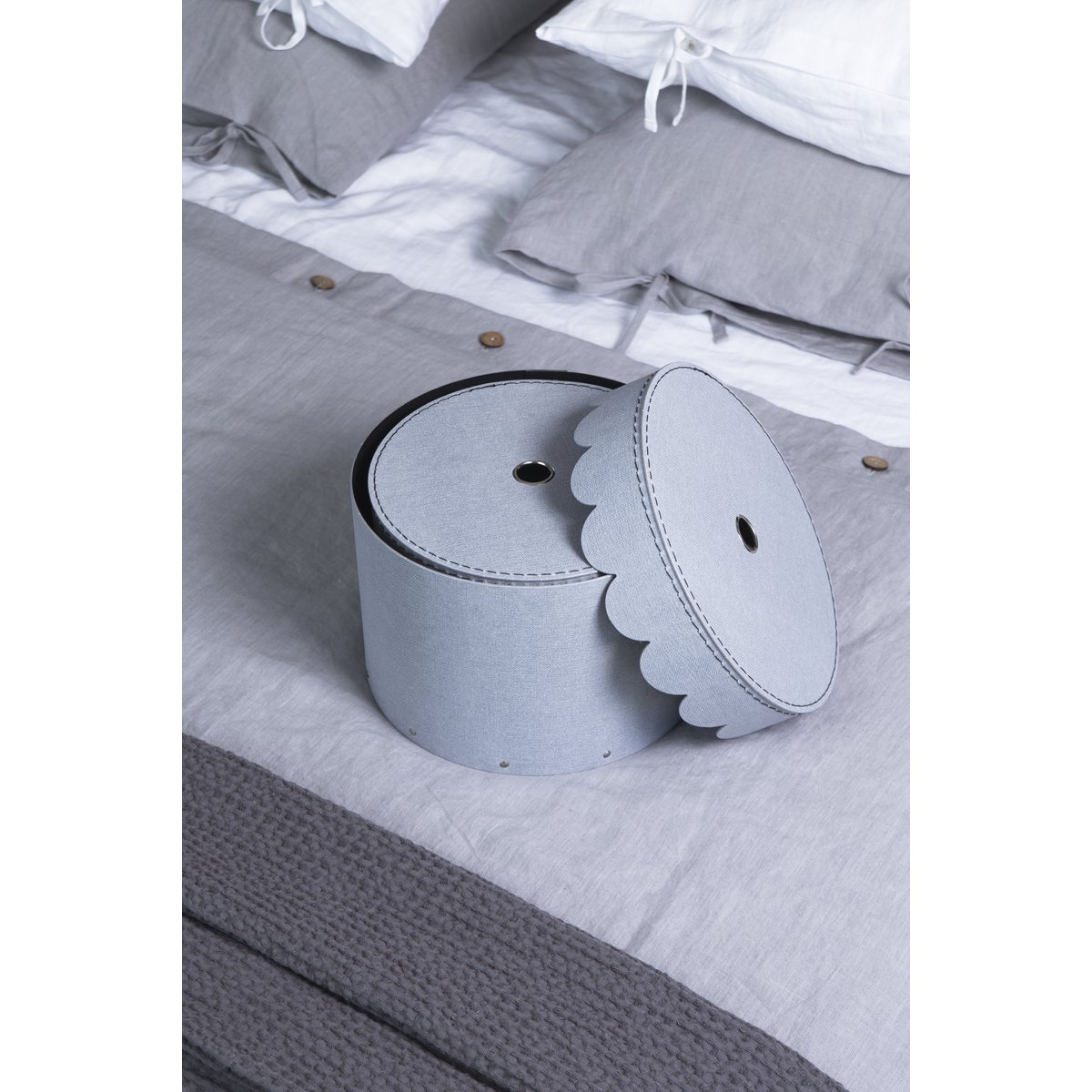 Boîtes imbriquées Wilma, ensemble de 2 - cendres C62