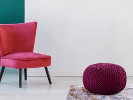 Pouf outdoor ø55cm Sitzpouf Terrasse Pool Garten