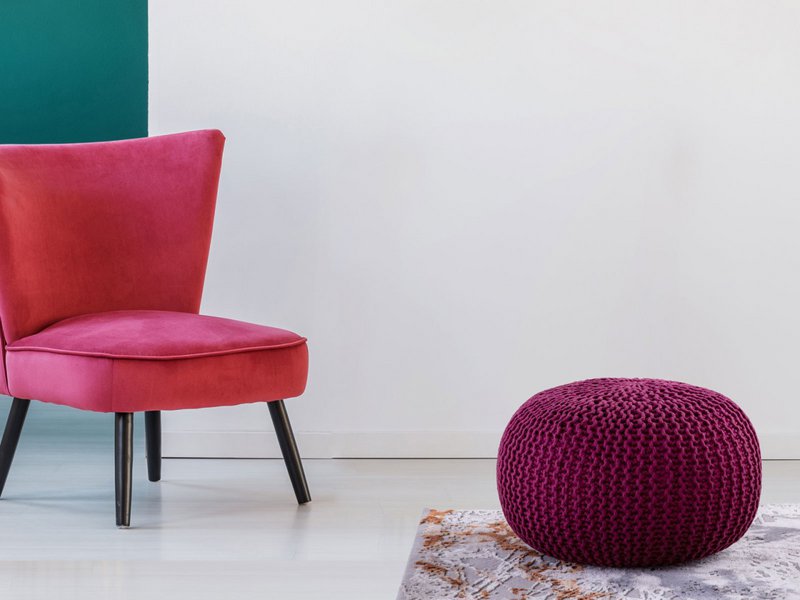 Pouf outdoor ø55cm Sitzpouf Terrasse Pool Garten