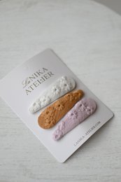 Spinki do włosów pastelowa tęcza