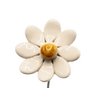 Daisy flower ceramic small white 3.5 cm