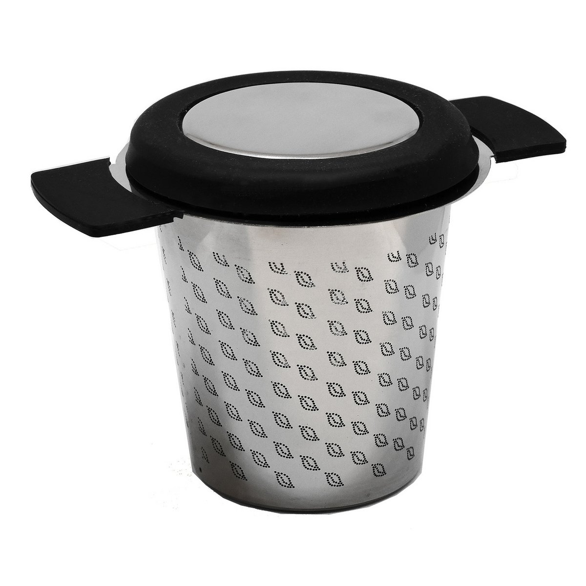 Luxury stainless steel tea strainer with lid