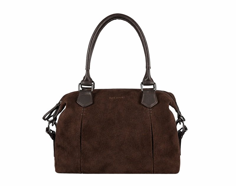 CHARLOTTA LARGE Wildleder ruskind brun