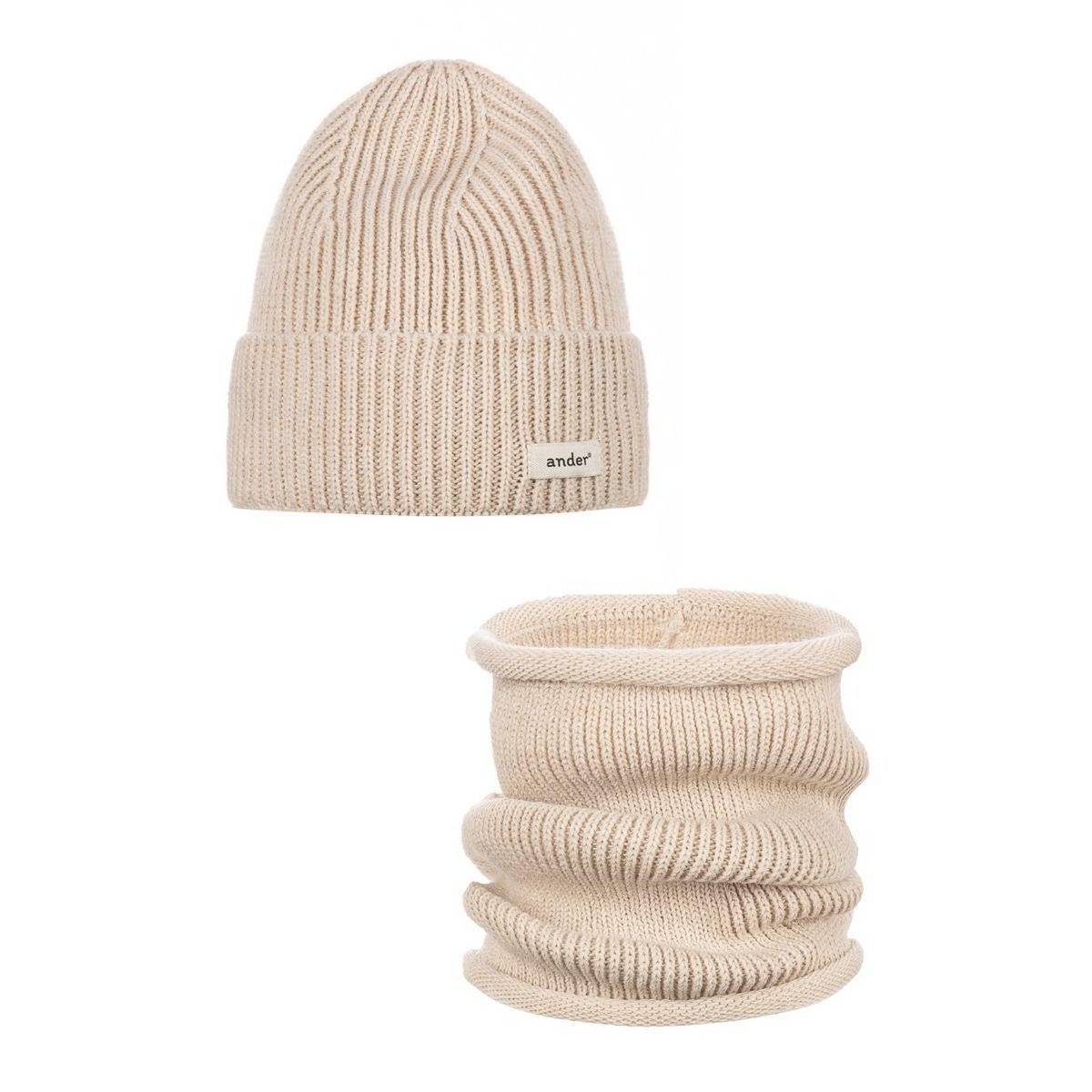 SESIL wool hat and scarf - GRAY