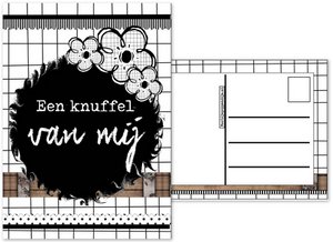 A6 Karte mit Text '' Eine Umarmung von mir ''