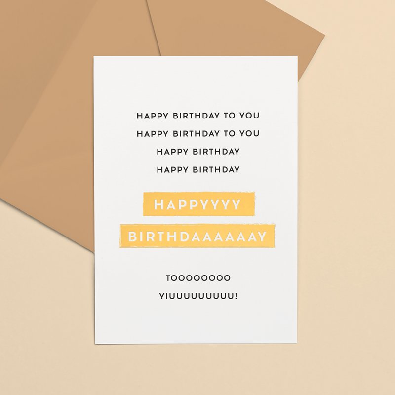 Grußkarte Goldfolie | Alles Gute zum Geburtstag