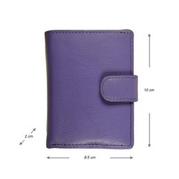 Cardprotector - Miniwallet - Mini wallet - Leather card holder leather - Credit card holder In 11 Colors