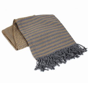 Towel Fouta gray/beige