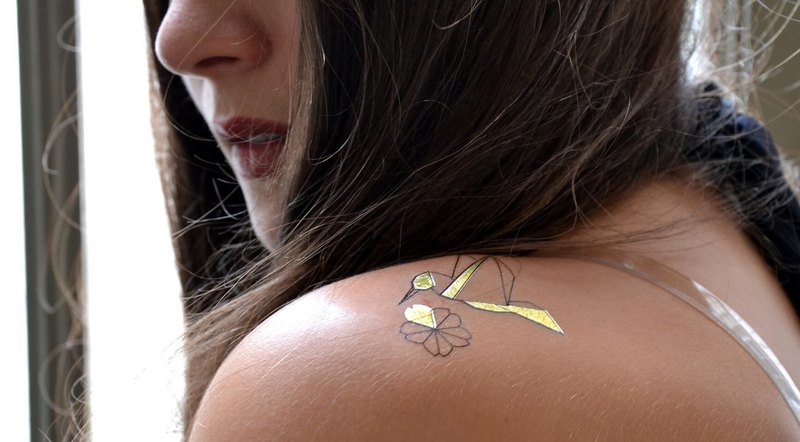 Tatouage éphémère : Mini Origami