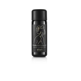 Wonder face cleanser & gentle makeup remover - 100ML, 50ML. A gentle, effective face cleanser and makeup remover in a black bottle with a minimalist design.