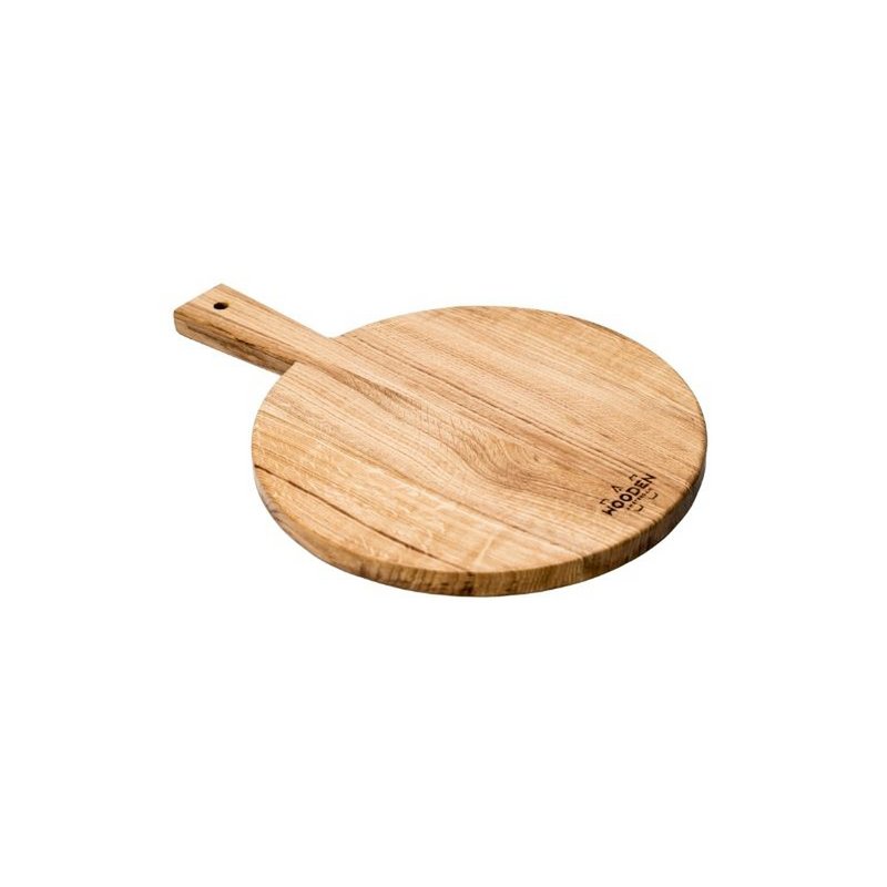 Round Wooden Pizza Serving Board