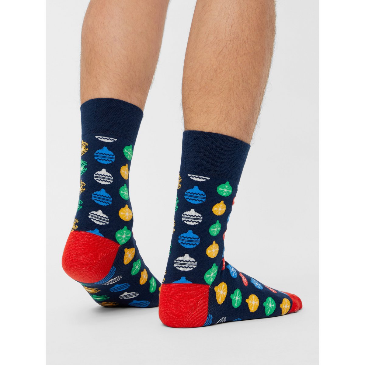 Bio-Socken Geschenkset Weihnachten - 2-Pack Socken mit weihnachtlichem Muster, Xmas