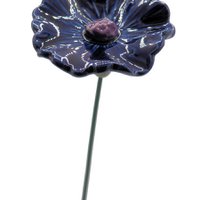 Kornblumenblume Keramik blau 5 cm