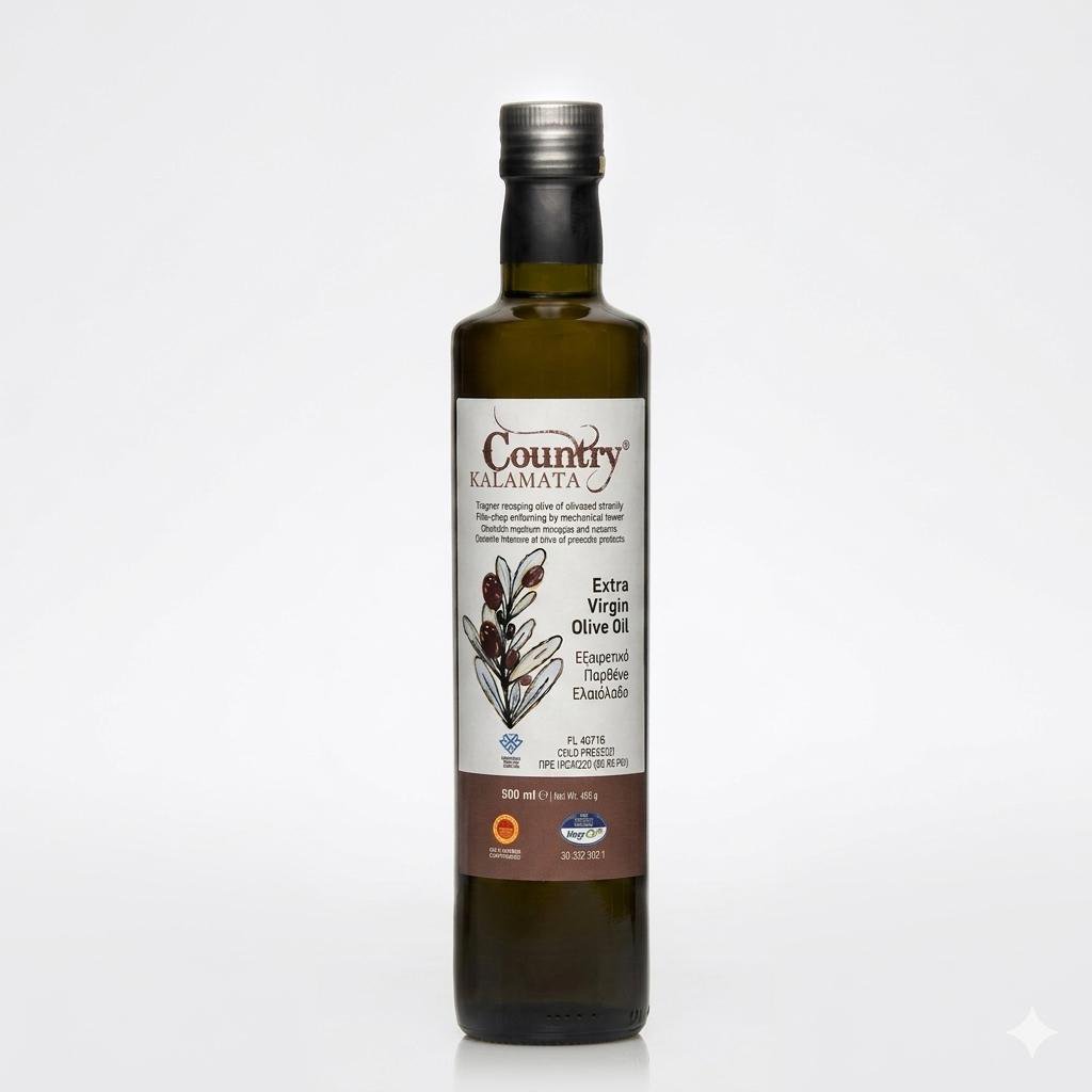 OLIO EXTRA VERGINE DI OLIVA COUNTRY KALAMATA 250ml DORICA - DOP KALAMATA