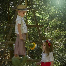 Practical pants for kids, available in red and blue colors, sizes 2, 4, and 6.
