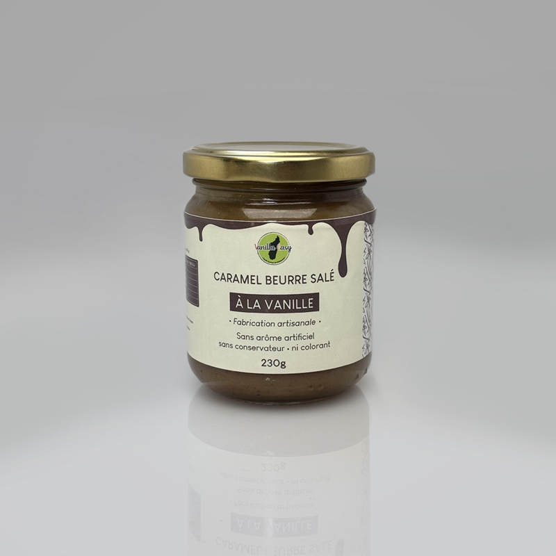 Caramel smør-saler med vanilje