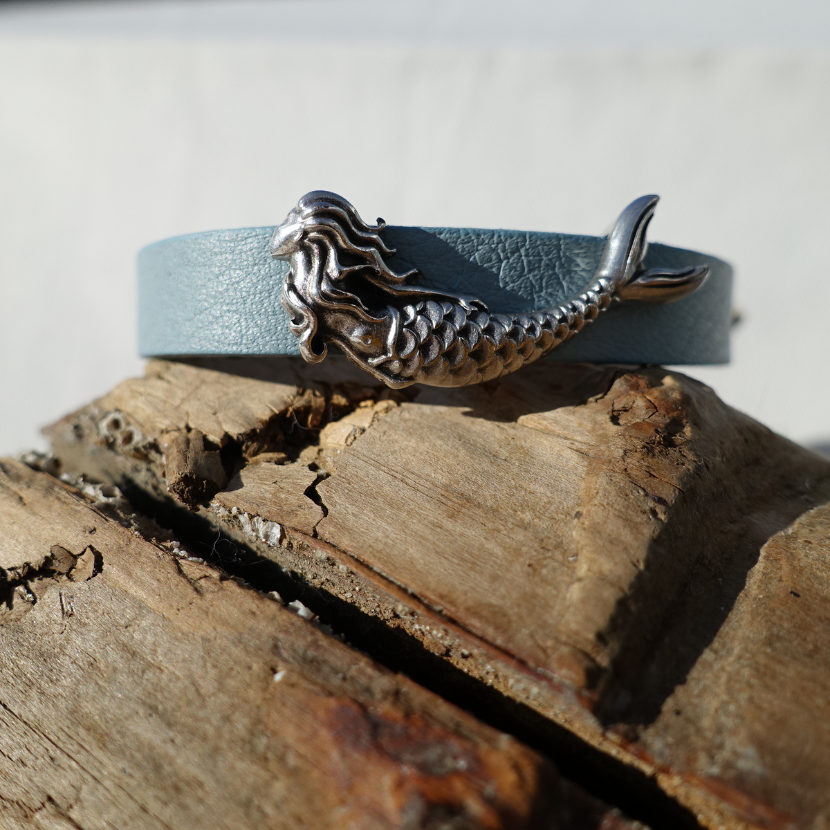 Læderarmbånd havfrue