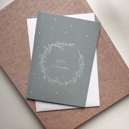 Weihnachtskarte fröhliche Weihnachten mit Umschlag