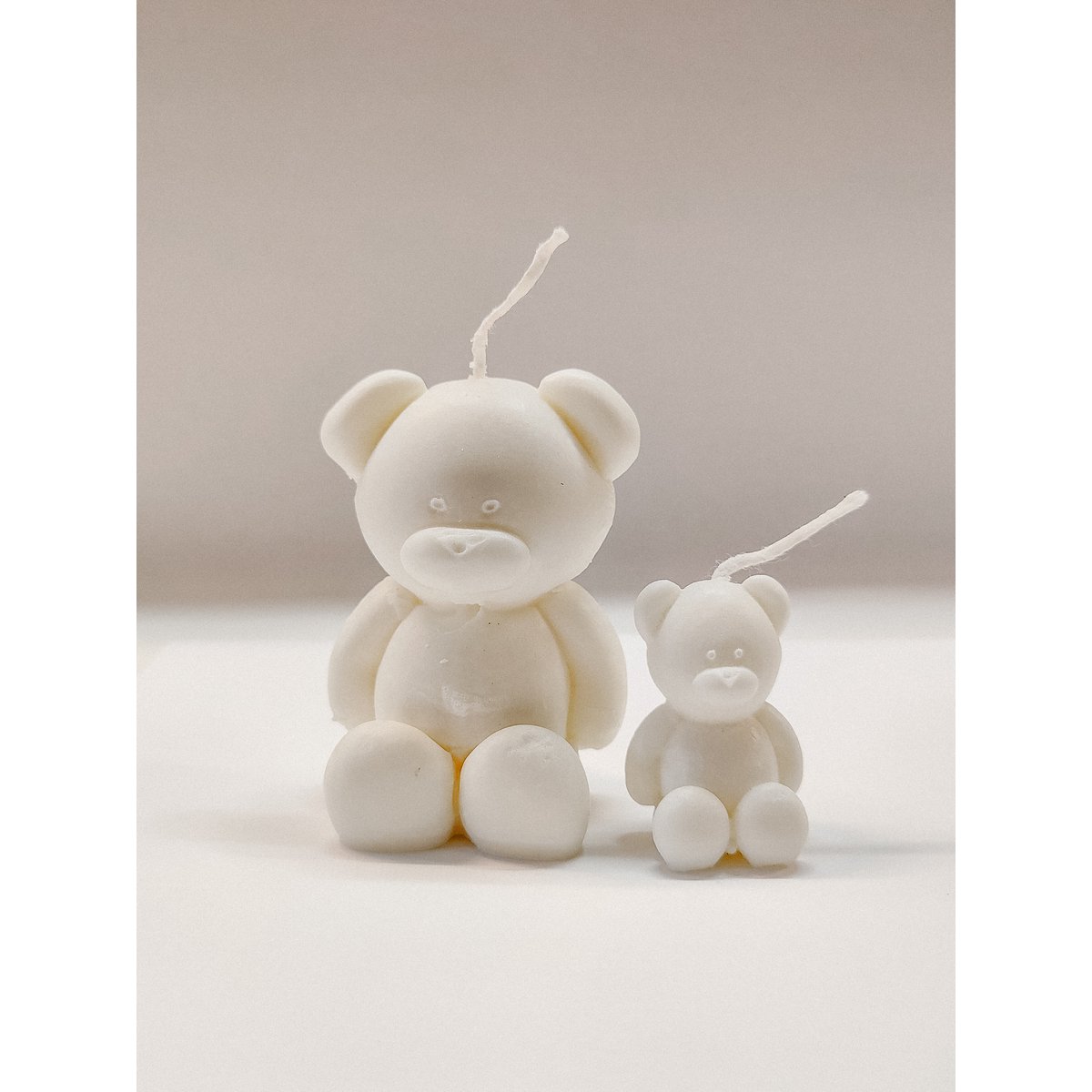 Tiny Ted & Ted set bougies ours en peluche - Ensemble de 2 bougies ours en peluche
