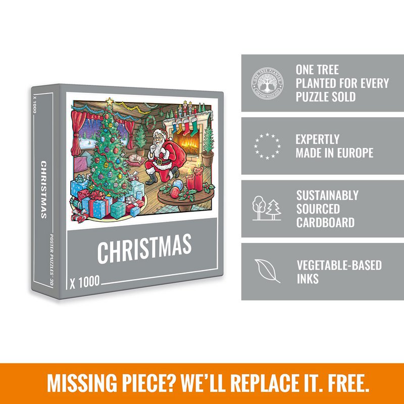 Christmas 3D Jigsaw Puzzle (1000 pieces)