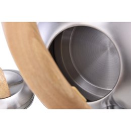 Bollitore a fischio da 3 L - Manico in legno - Per tutti i tipi di fuoco