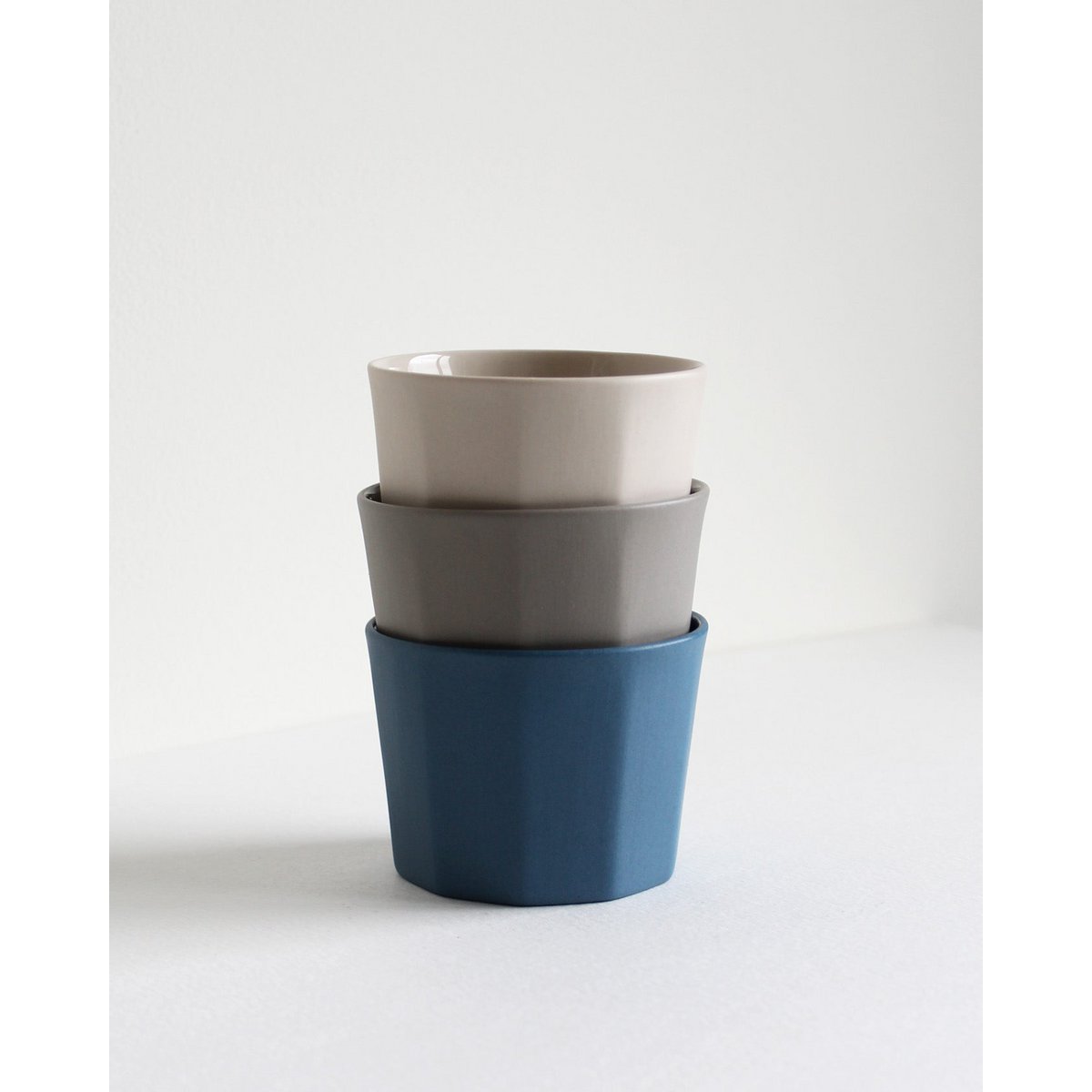 Tazza da cappuccino segmentata | grigio chiaro