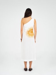 Clara Sun-Printed One-Shoulder Dress