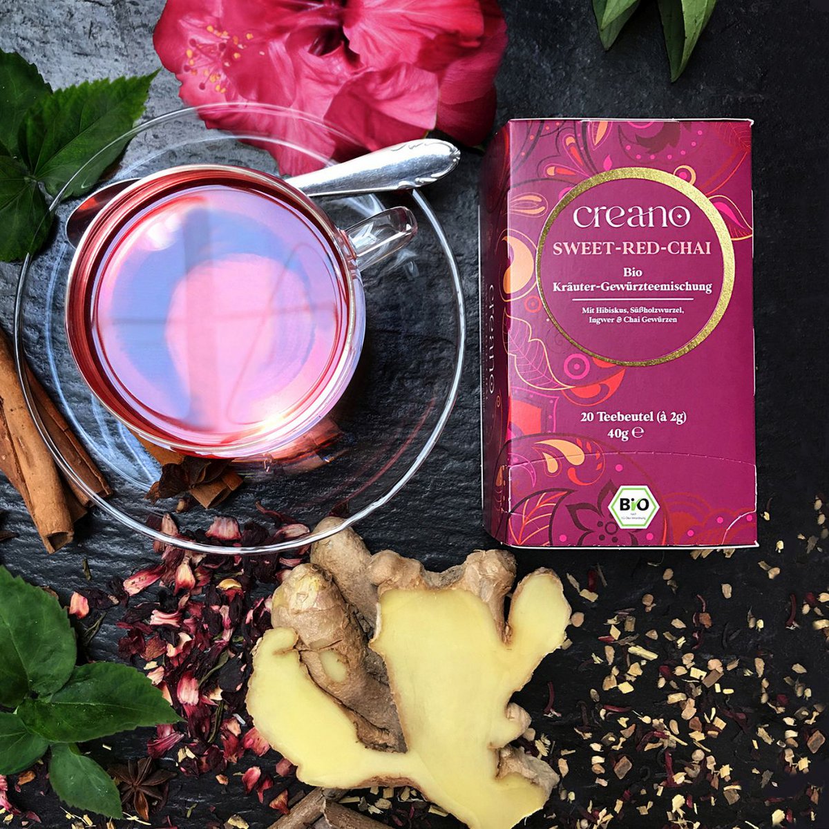 Bio-Teebeutel Sweet-Red-Chai 20er Pack