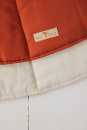 Ronde katoenen mat "Red Fox"