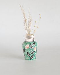 Hand-Painted Ceramic Mini Vases - Set of 3