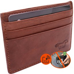 Tarjetero Cuero - Tarjetero - 6 tarjetas - Protección RFID