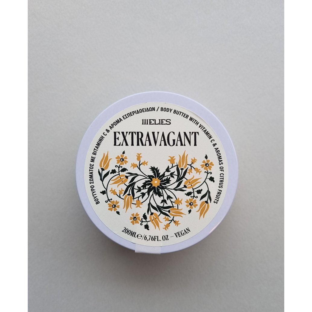 EXTRAVAGANT body butter with Vitamin C and aromas of citrus fruits