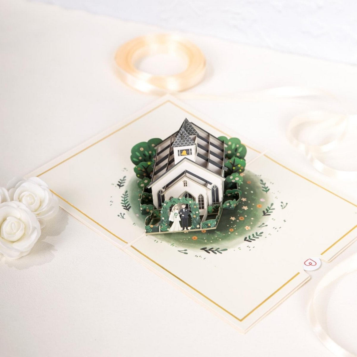 Wedding Chapel Pop Up Card
