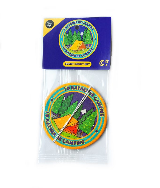 Rather Be Camping Car Air Freshener 