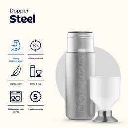 Borraccia riutilizzabile in acciaio Dopper da 800 ml